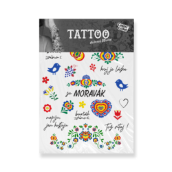 Tetovačky - dočasné tetování na A4 - MORAVÁK