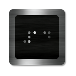 CEDULKY PRO NEVIDOMÉ (Braillovo písmo) - Označení pater ve výtahu
