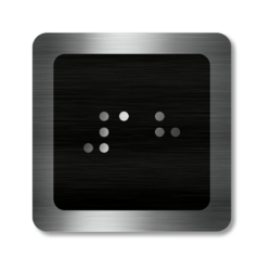 CEDULKY PRO NEVIDOMÉ (Braillovo písmo) - Označení pater ve výtahu