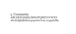 Font - CONSTANTIA