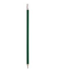 ZELENÁ Dřevěná tužka s gumou - GODIVA, laserový potisk