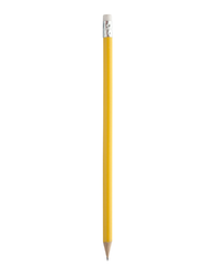 ŽLUTÁ Dřevěná tužka s gumou - GODIVA, laserový potisk